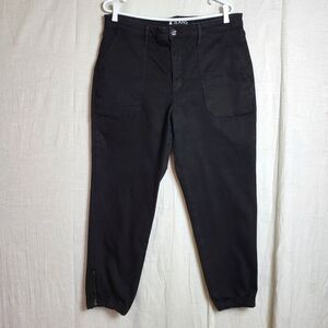 Reitmans R Jeans Women's 33 Jogger Jeans Black Denim Cotton Blend Casual Comfort